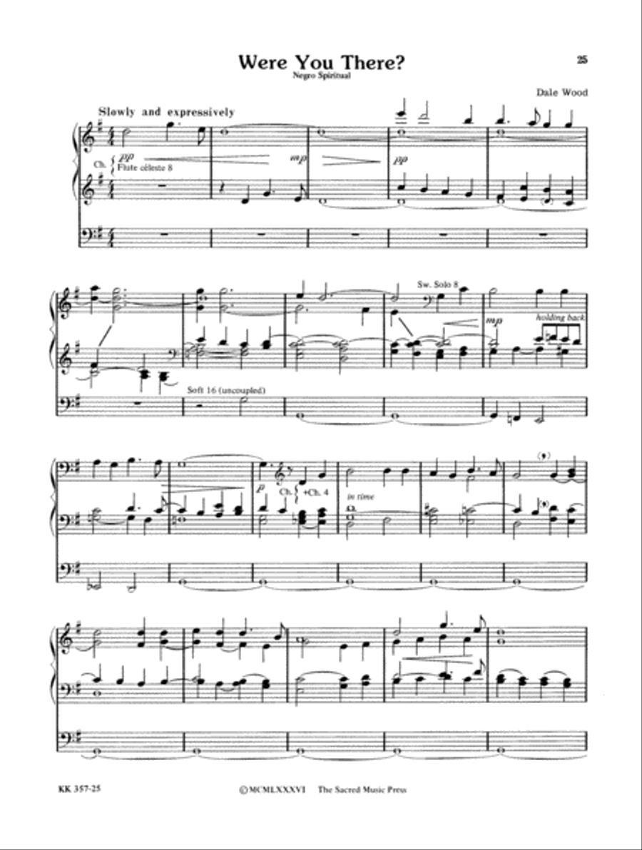 Wood Works for Organ, Book 1 Organ Solo scores gallery preview page 17