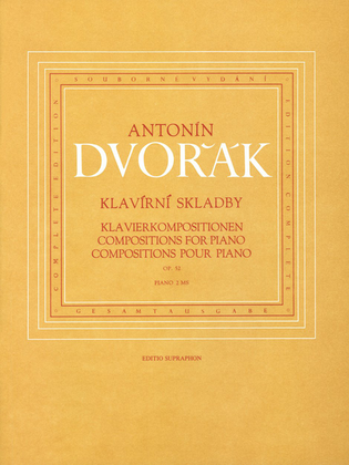 Book cover for Klavierkompositionen, op. 52