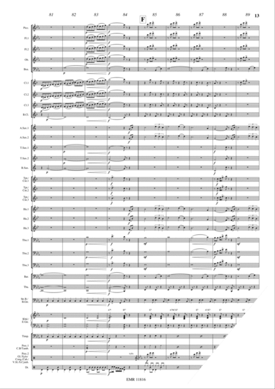 Rocky Gospel Concert Band scores gallery preview page 14