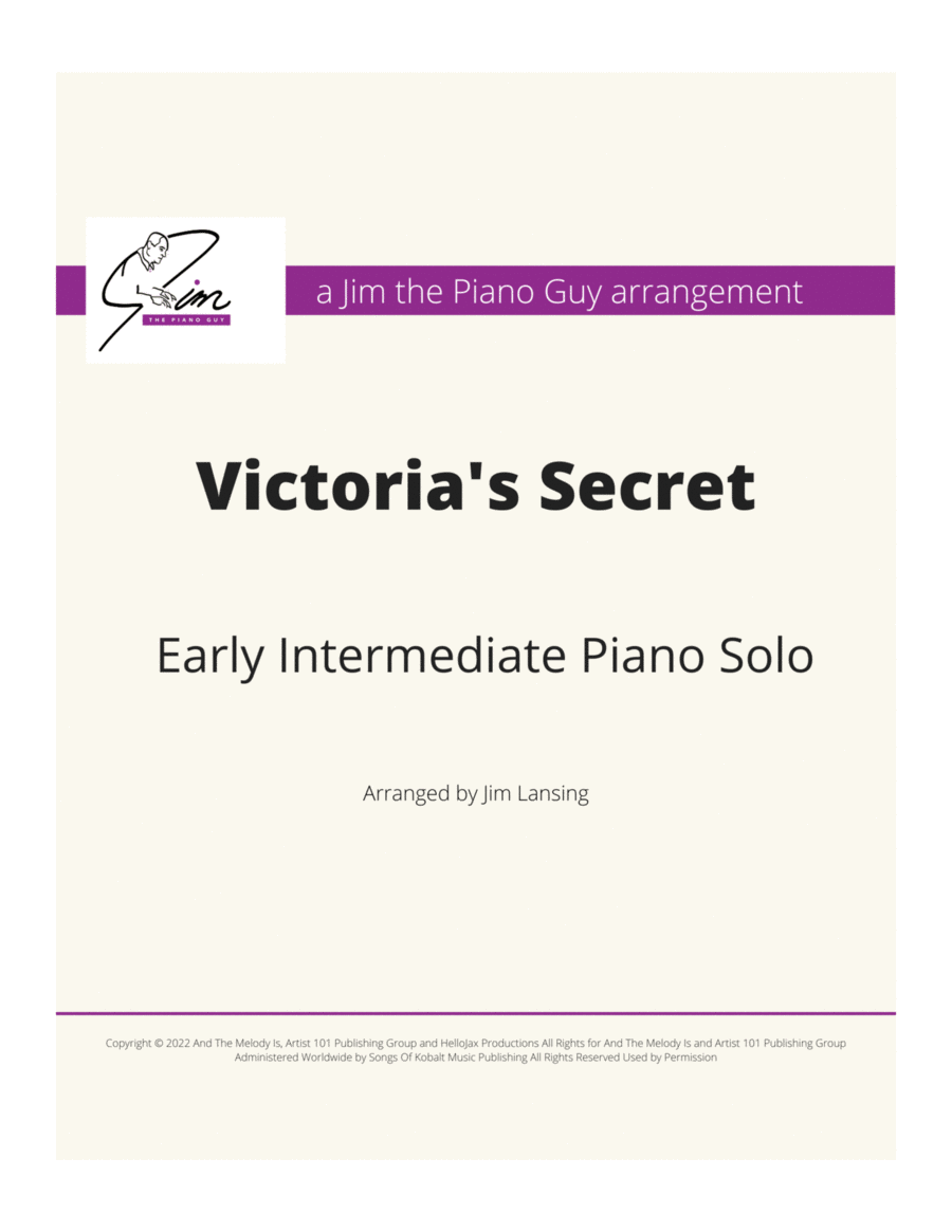Victoria's Secret Piano Method scores gallery preview page 1