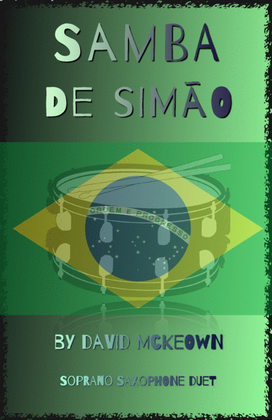 Book cover for Samba de Simão, for Soprano Saxophone Duet