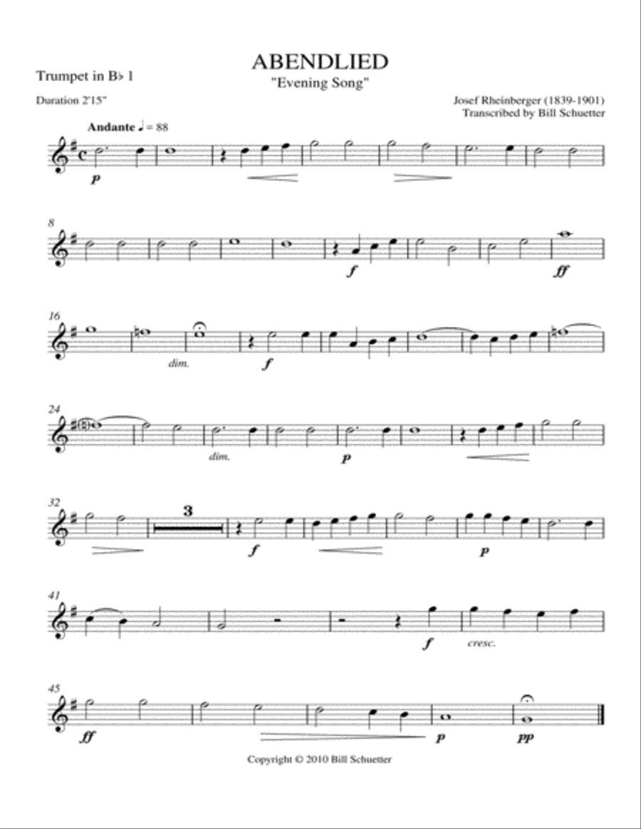 Abendlied Chamber Music scores gallery preview page 5