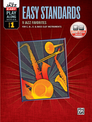 Book cover for Alfred Jazz Easy Play-Along -- Easy Standards, Volume 1