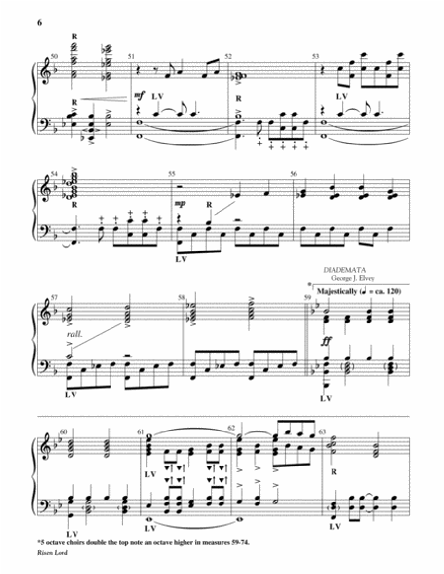 Risen Lord Risen Lord Handbell Choir scores gallery preview page 6