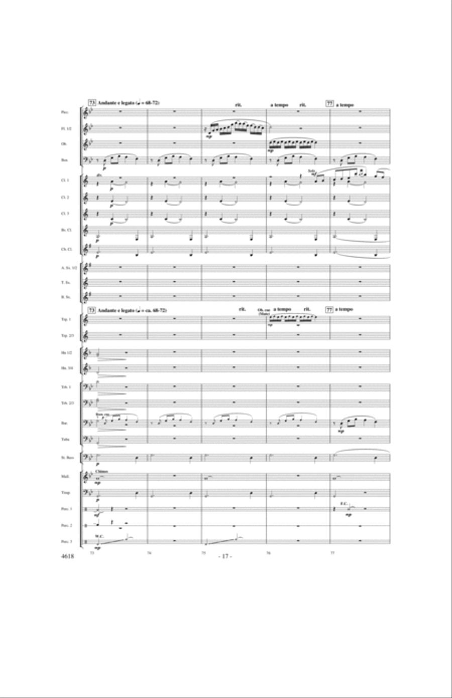 By the Rivers of Babylon Concert Band scores gallery preview page 16