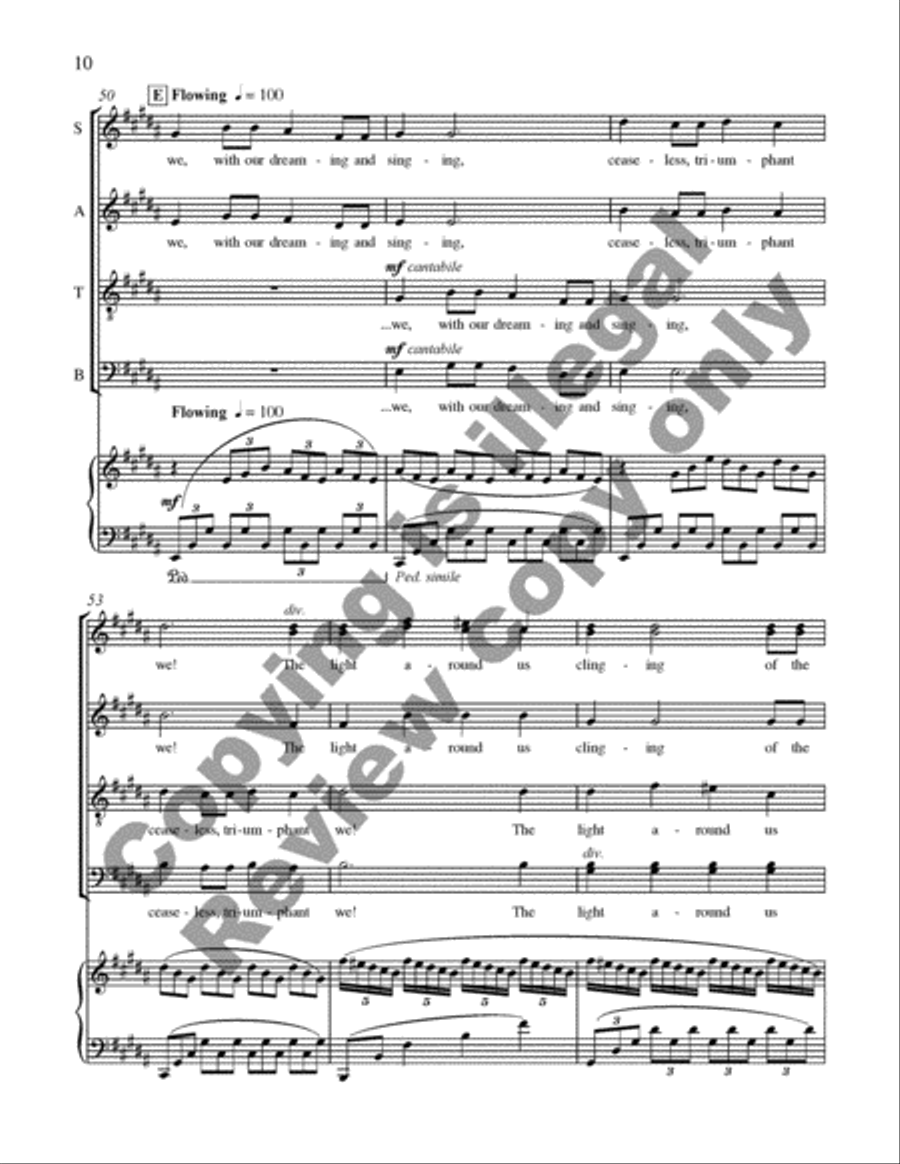 The Dreamers of Dreams 4-Part scores gallery preview page 11