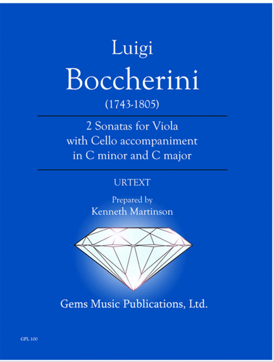2 Sonatas for Viola with Cello accompaniment in C minor and C major Cello scores gallery preview page 1