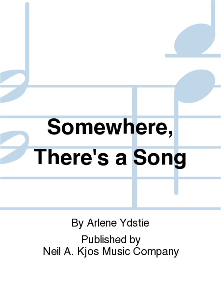 Somewhere, There's a Song 4-Part scores gallery preview page 1