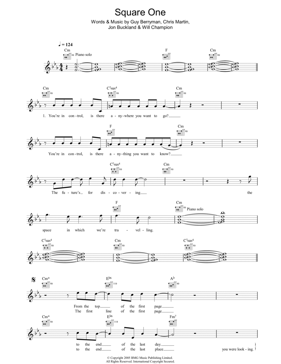 Square One Piano scores gallery preview page 1