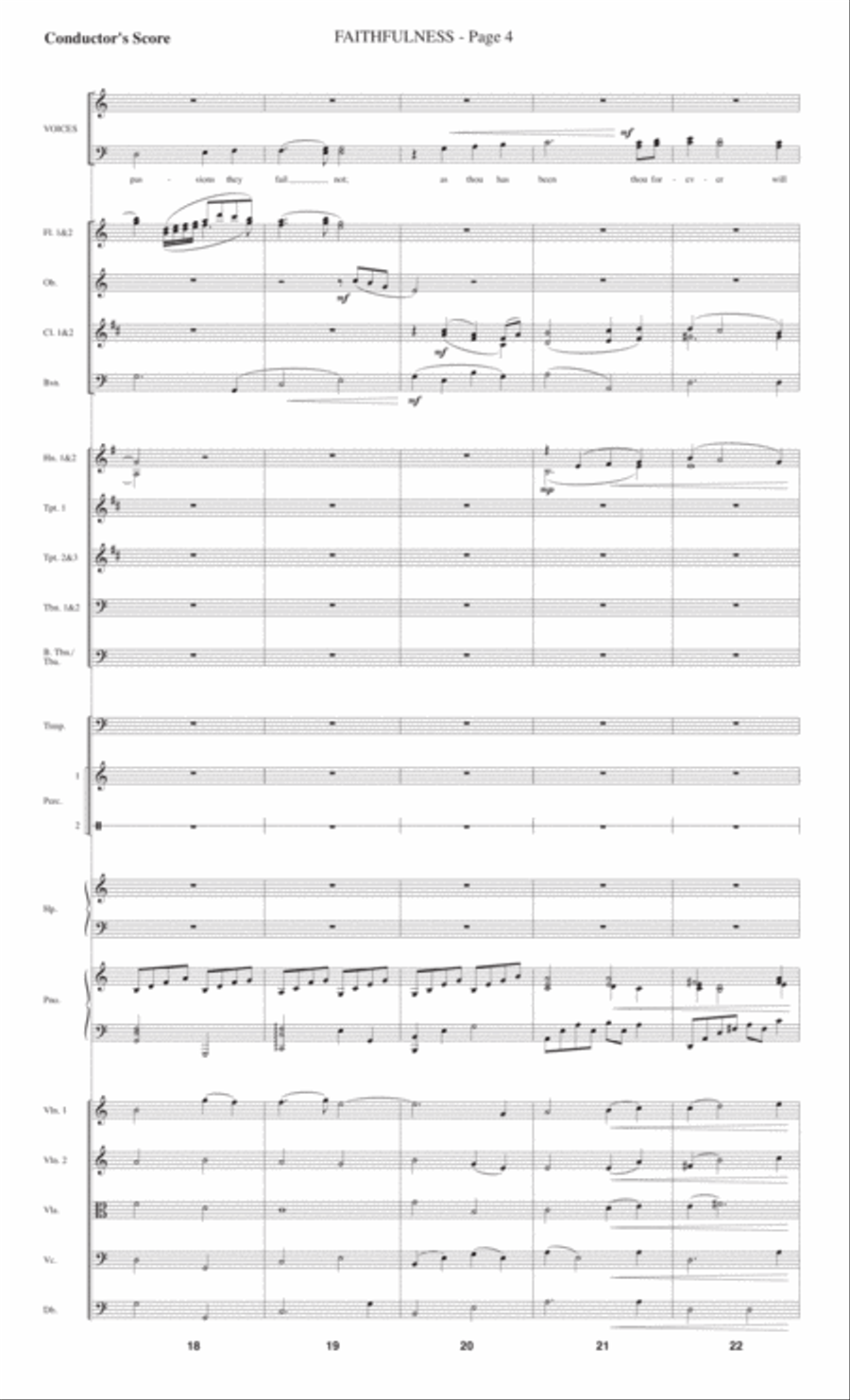 Faithfulness 4-Part scores gallery preview page 6
