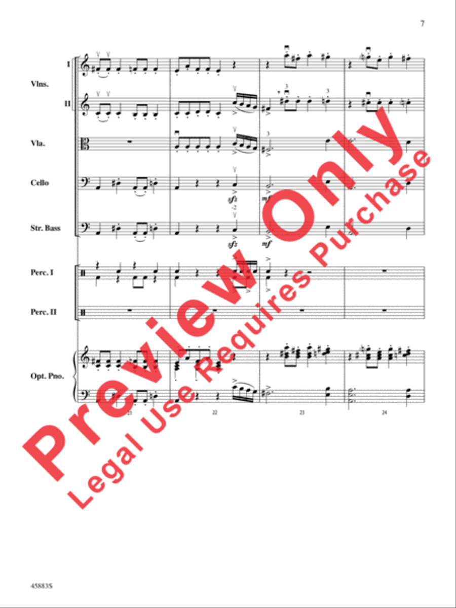 Secret Agent Sugar Plum String Orchestra scores gallery preview page 7