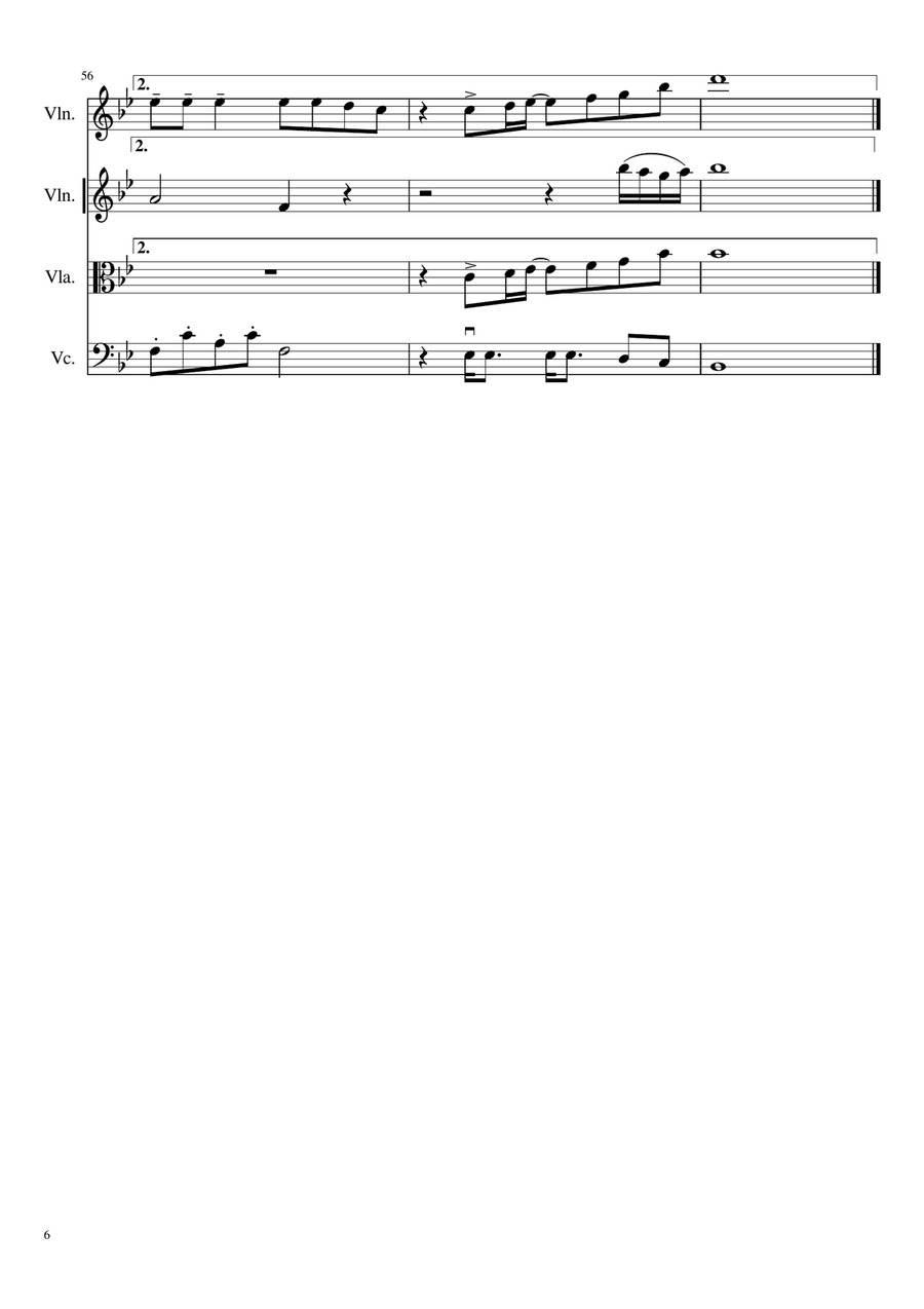 She's A Rainbow String Quartet scores gallery preview page 6