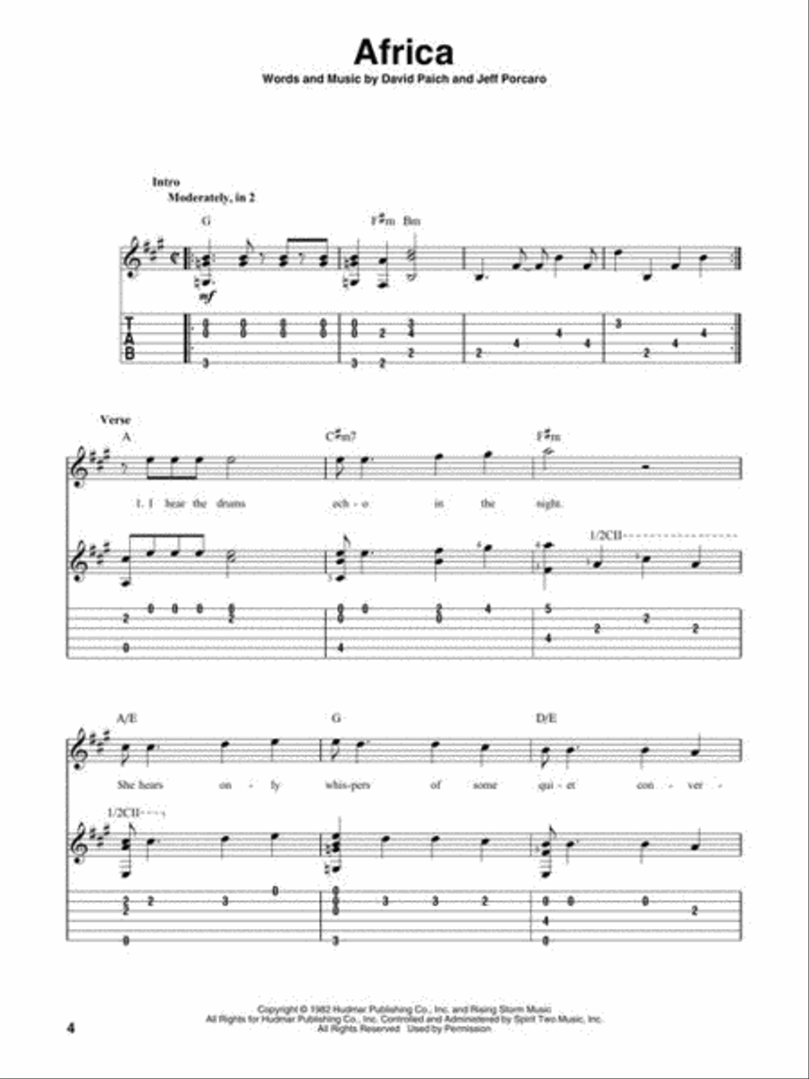 100 Most Popular Songs for Fingerpicking Guitar Electric Guitar scores gallery preview page 5