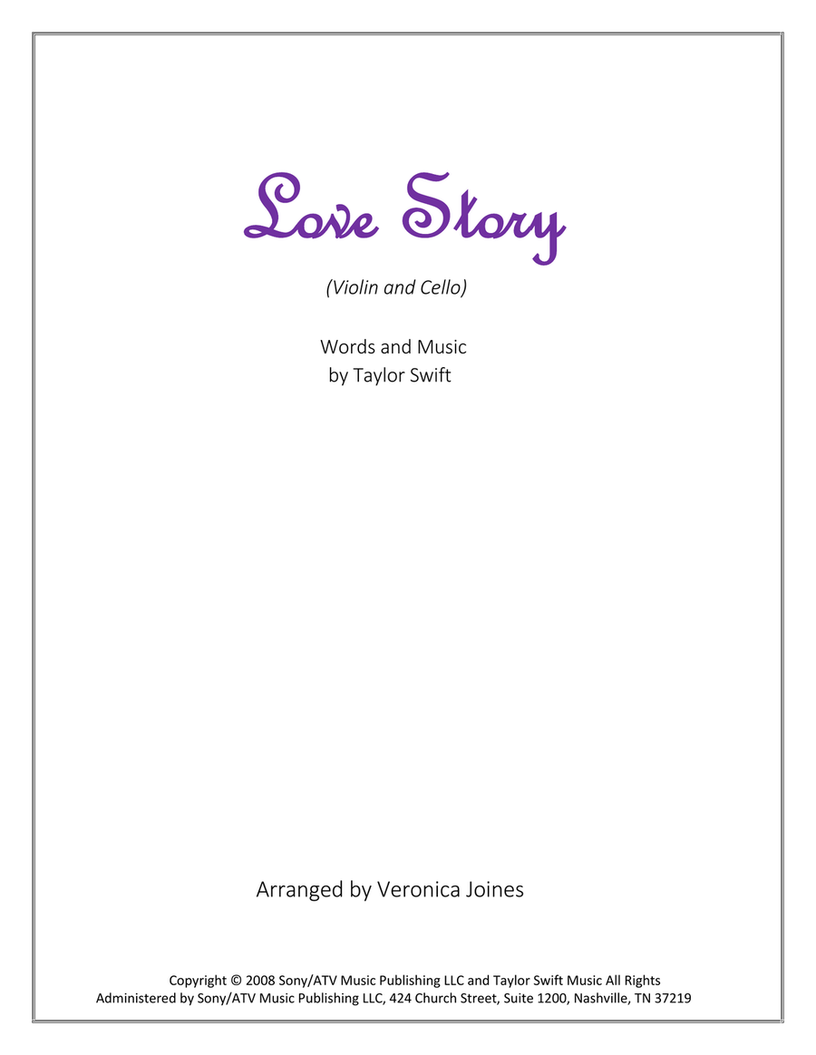 Love Story String Duet scores gallery preview page 1