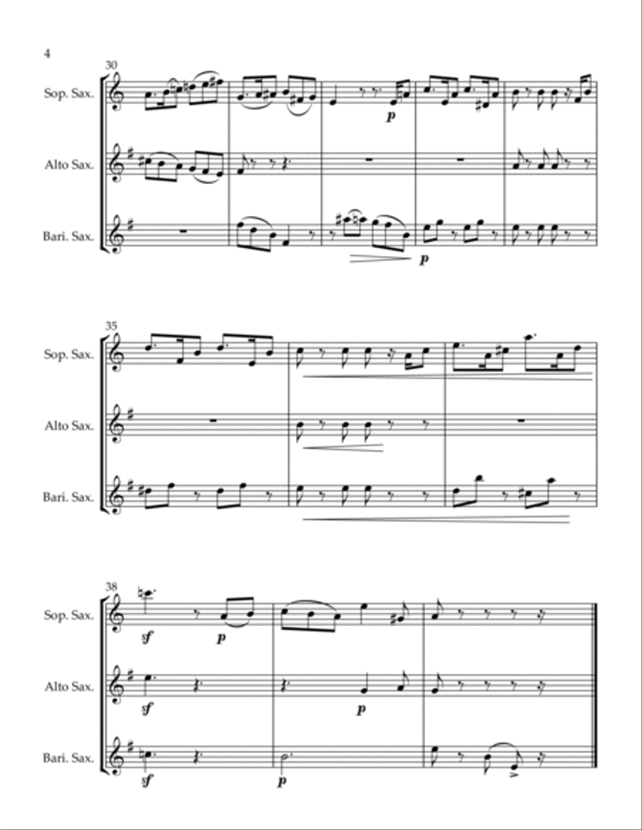 Canzonetta Woodwind Trio scores gallery preview page 4