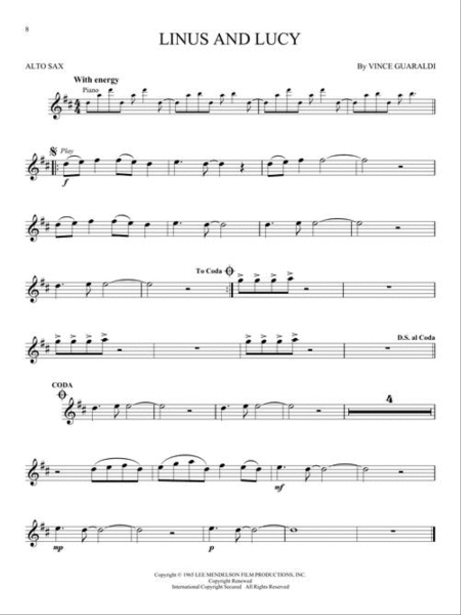 A Charlie Brown Christmas™ Alto Saxophone scores gallery preview page 5