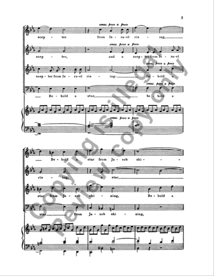 Behold a Star from Jacob Shining 4-Part scores gallery preview page 21