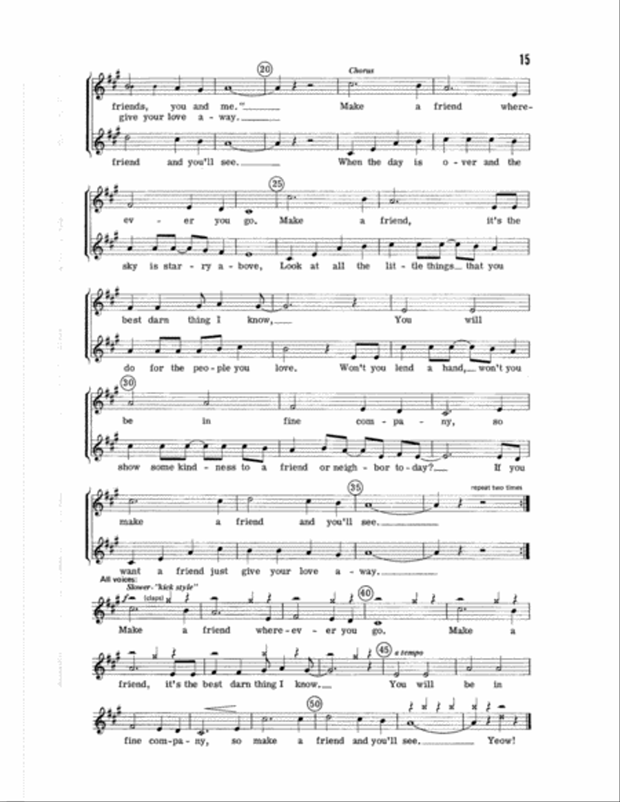 Clowns Clowns Choir scores gallery preview page 17