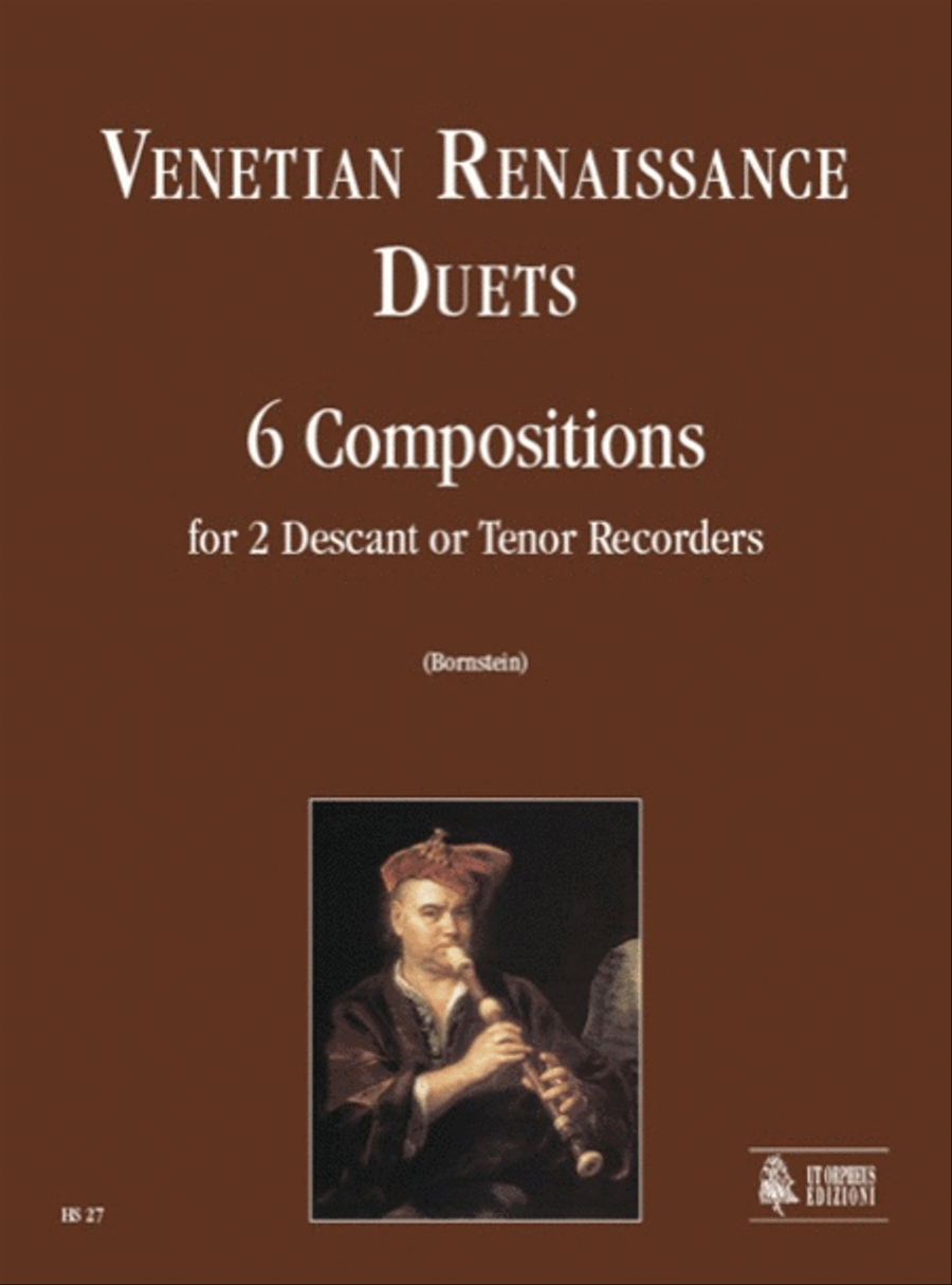 Venetian Renaissance Duets. 6 Compositions for 2 Descant or Tenor Recorders Woodwind Duet scores gallery preview page 1