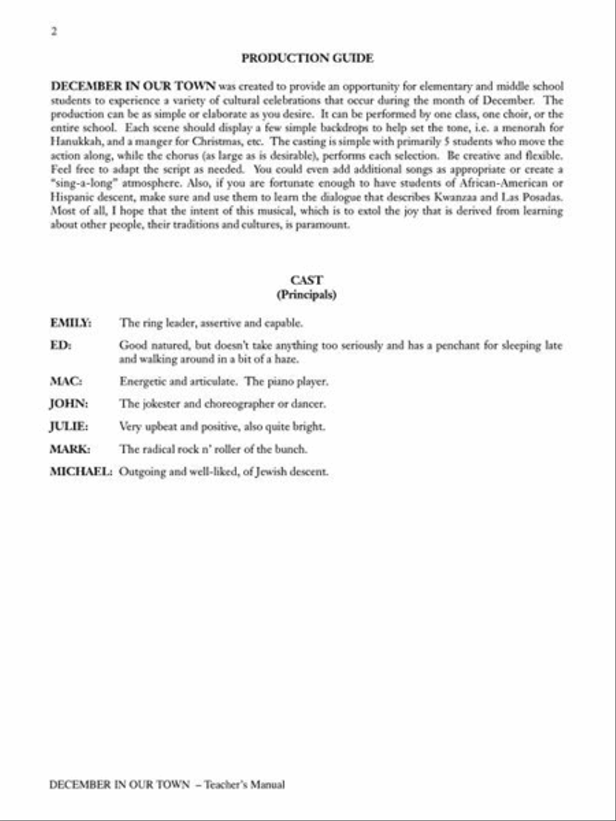 December in Our Town (A Multicultural Holiday Musical) Choir scores gallery preview page 4