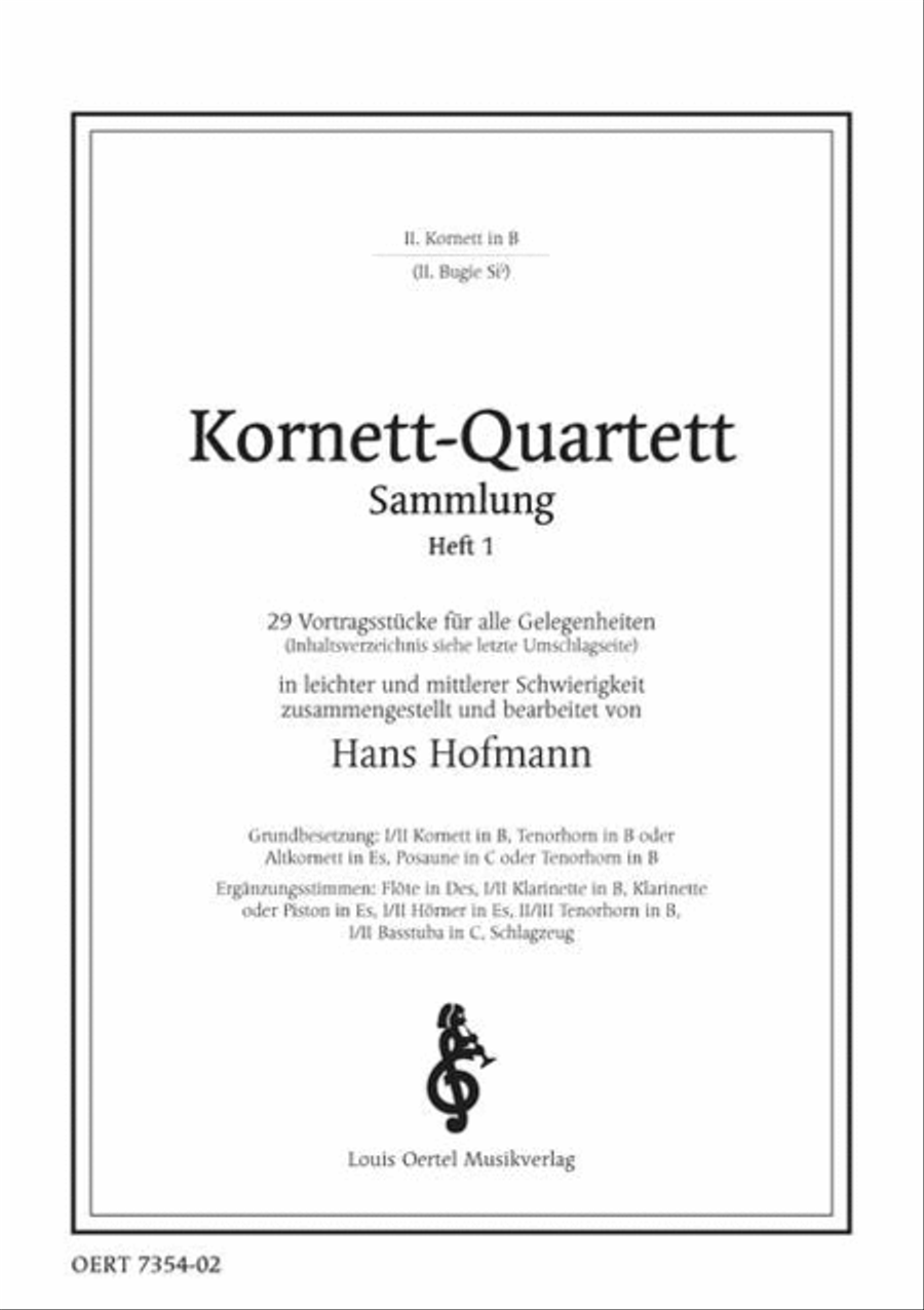 Kornett-Quartett Sammlung Part scores gallery preview page 1