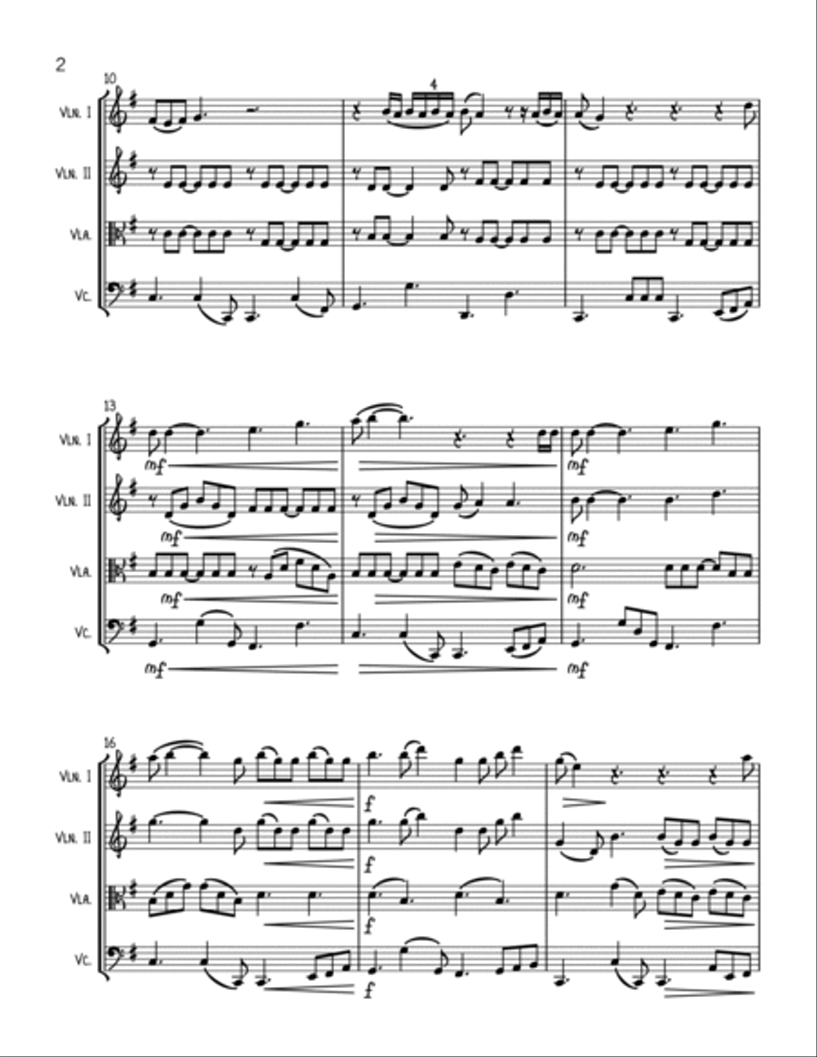 Lover String Quartet scores gallery preview page 2
