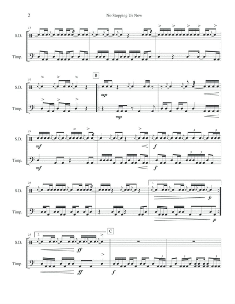 No Stopping Us Now Chamber Music scores gallery preview page 3