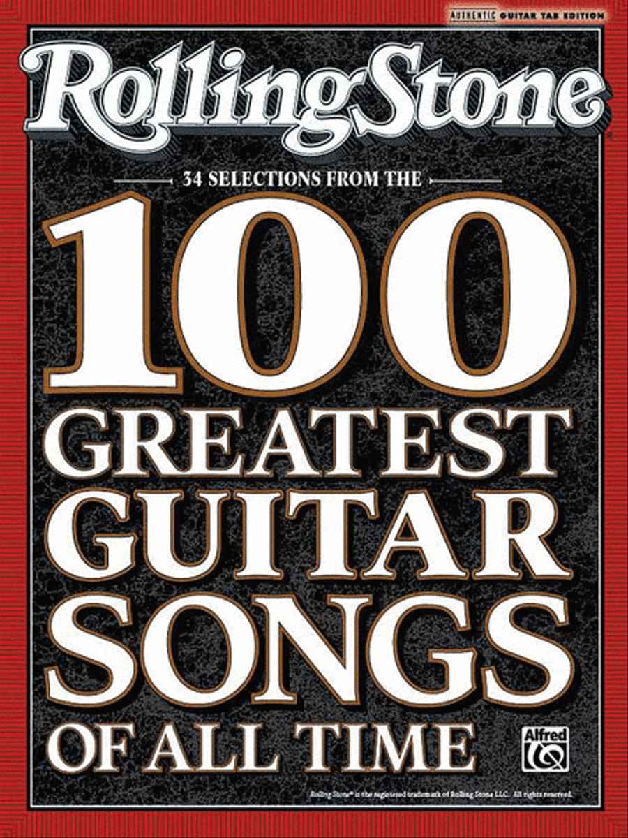 Rolling Stone Selections from the 100 Greatest Guitar Songs of All Time Electric Guitar scores gallery preview page 1