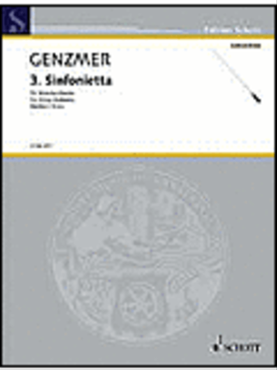 Sinfonietta No. 3 by Harald Genzmer Chamber Orchestra - Sheet Music