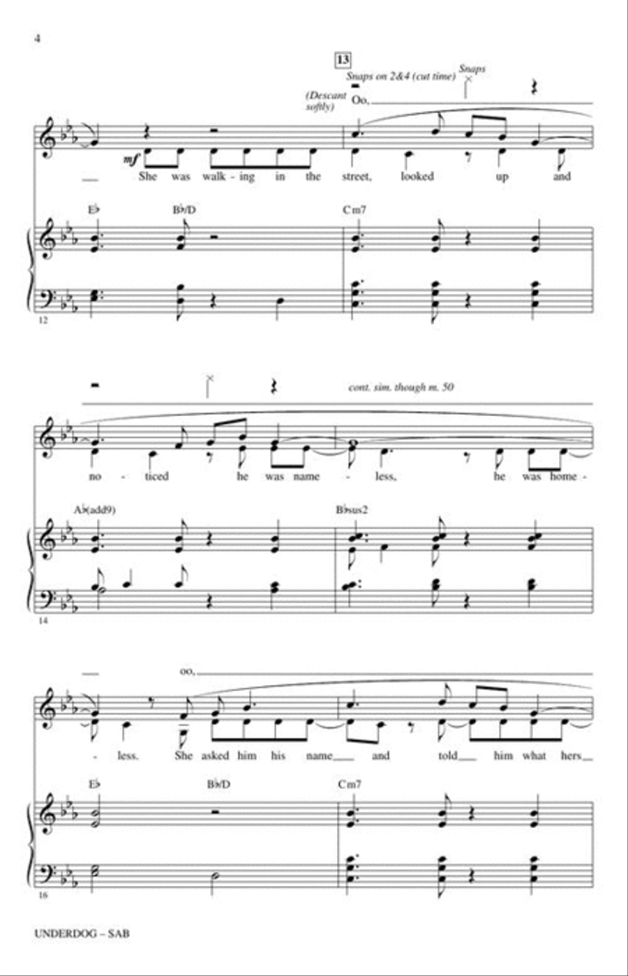 <br>Extrait de partition