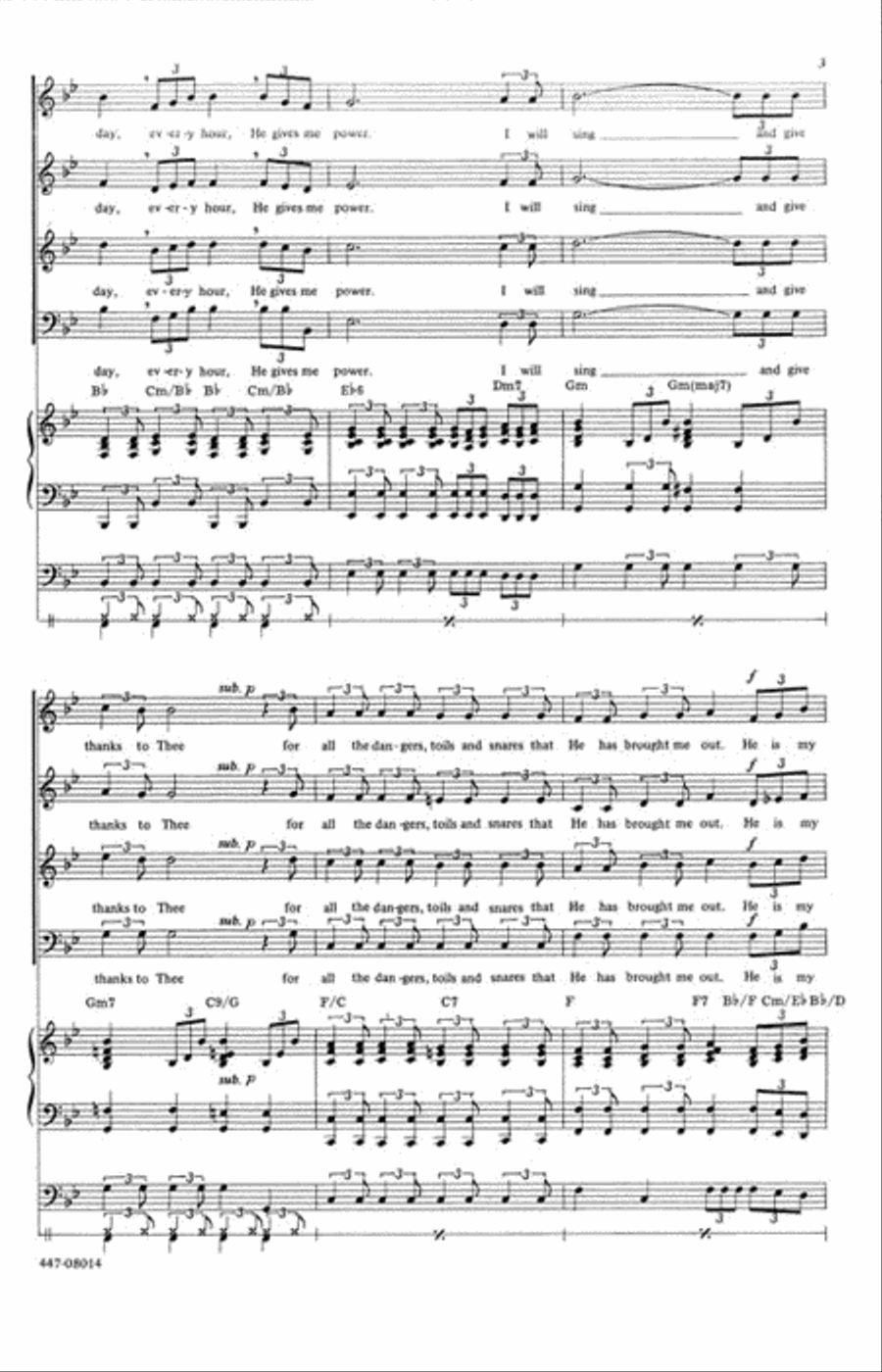 He Never Failed Me Yet 4-Part scores gallery preview page 3