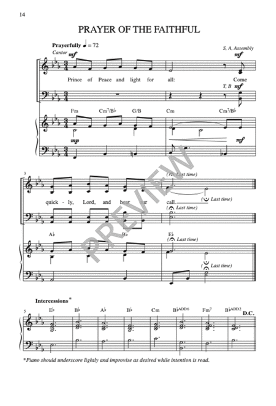 Missa de Lumine Missa de Lumine 4-Part scores gallery preview page 16