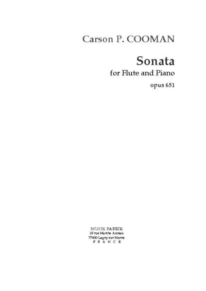 Sonata for Flute and Piano