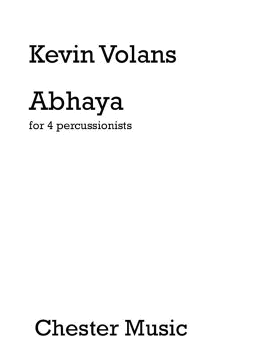 Abhaya Percussion scores gallery preview page 1