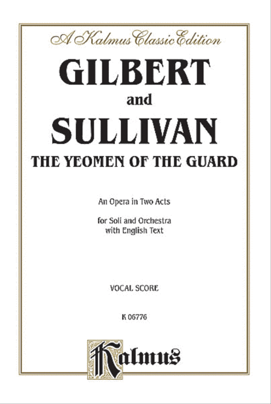 The Yeoman of the Guard Voice scores gallery preview page 1
