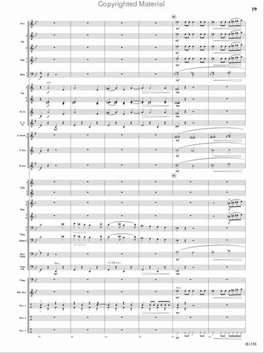 Rock Springs Saga Rock Springs Saga Concert Band scores gallery preview page 17