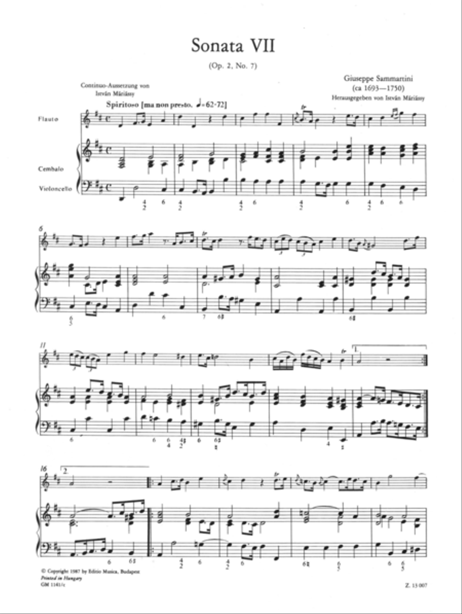 12 Sonatas for flute, Volume 3 Flute scores gallery preview page 2