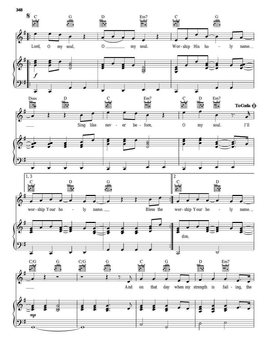 10,000 Reasons (Bless The Lord) Guitar scores gallery preview page 3