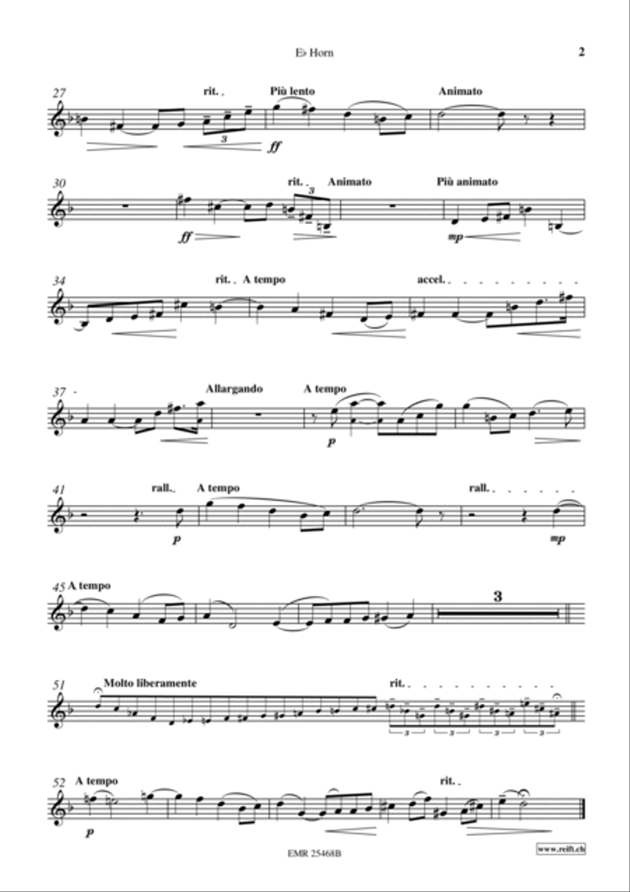 Adagio Adagio Horn scores gallery preview page 3