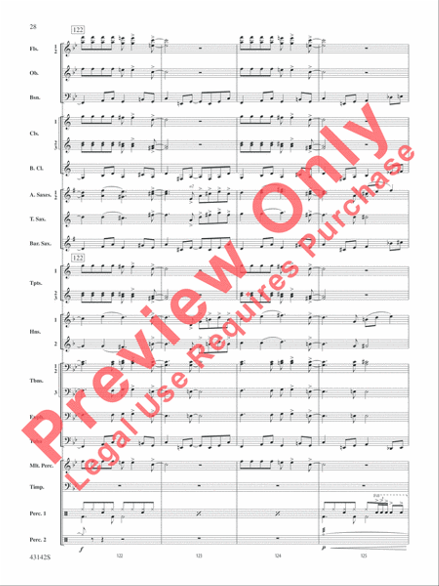 The Doors on Tour Concert Band scores gallery preview page 29