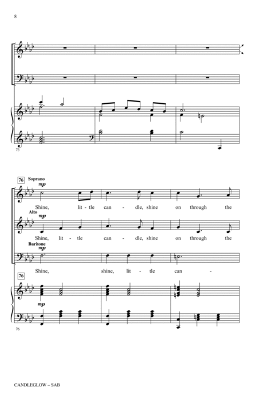 Candleglow 3-Part scores gallery preview page 7