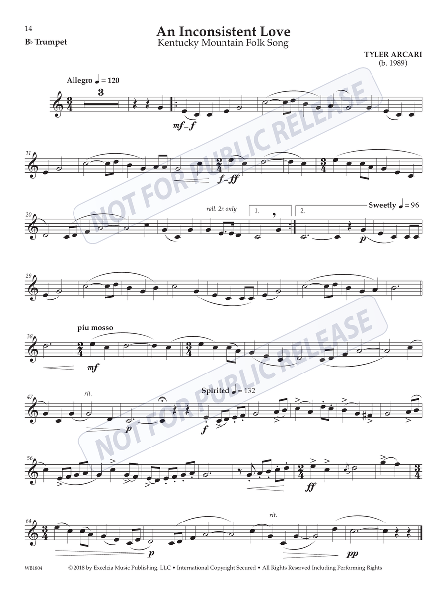 Accessible Solo Repertoire for Bb Trumpet B-Flat Trumpet scores gallery preview page 2