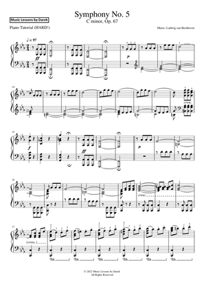 Symphony No. 5 (HARD PIANO) C minor, Op. 67 [Ludwig van Beethoven]