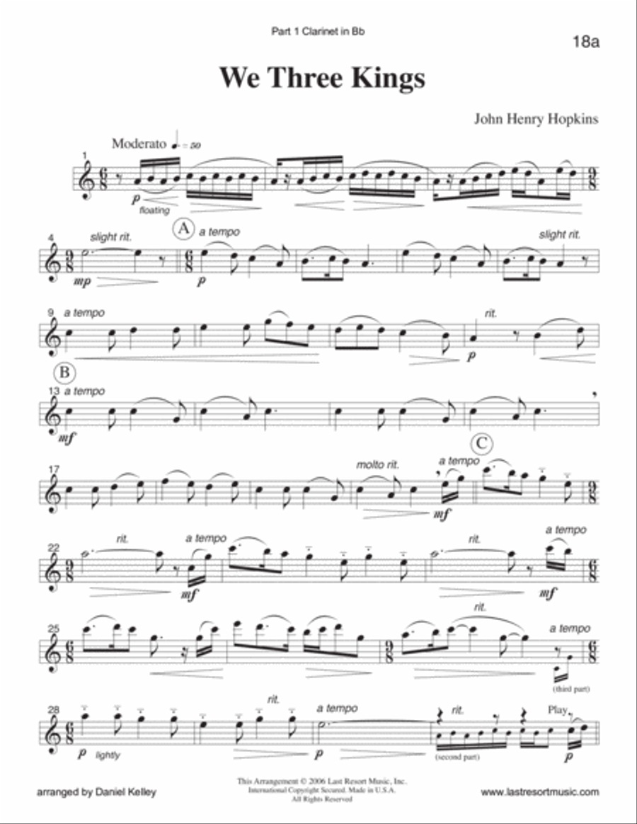 We Three Kings of Orient Are for String Trio (or Wind Trio or Mixed Trio) Piano Trio scores gallery preview page 5
