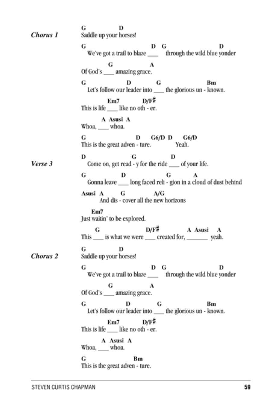 The Great Adventure Easy Guitar scores gallery preview page 2