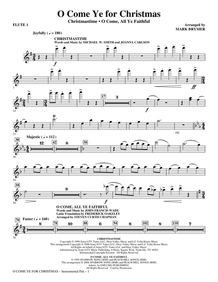 O Come Ye for Christmas (Medley) - Flute 1