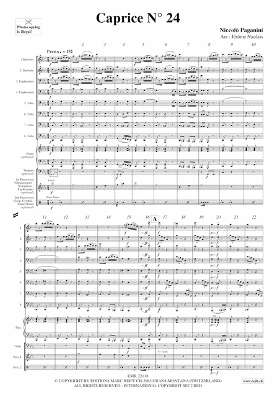 Caprice No. 24 Caprice No. 24 Brass Ensemble scores gallery preview page 3