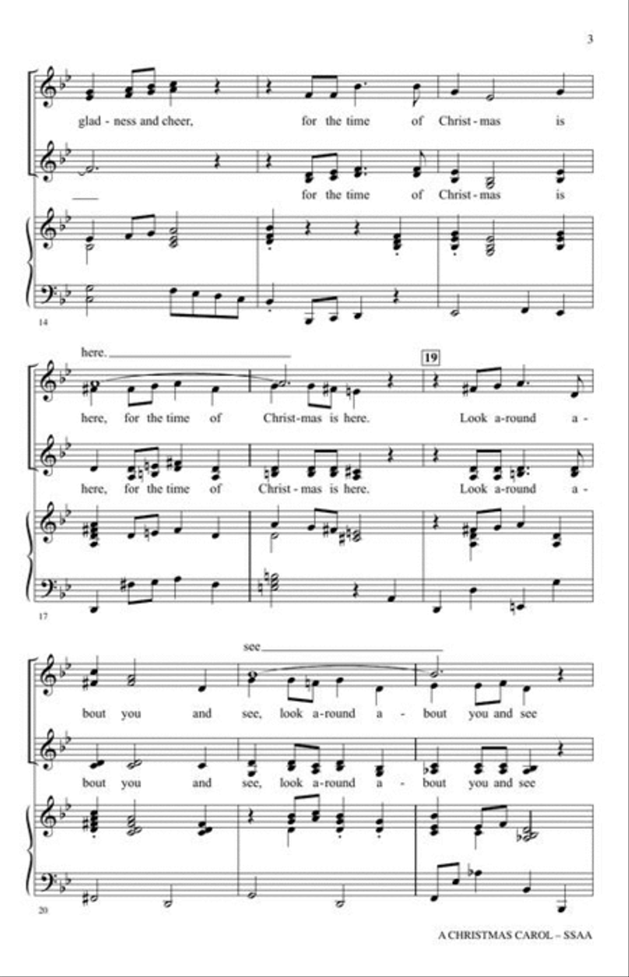 A Christmas Carol A Christmas Carol SSAA scores gallery preview page 4