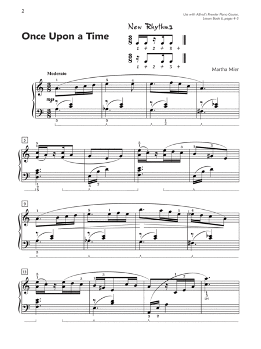 Premier Piano Course, Jazz, Rags & Blues 6 Piano Method scores gallery preview page 2