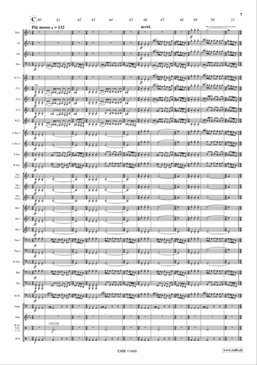War Dance Concert Band scores gallery preview page 8